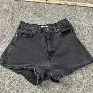 Levi’s Women’s Blackish Gray High Waisted Mom Shorts size 28